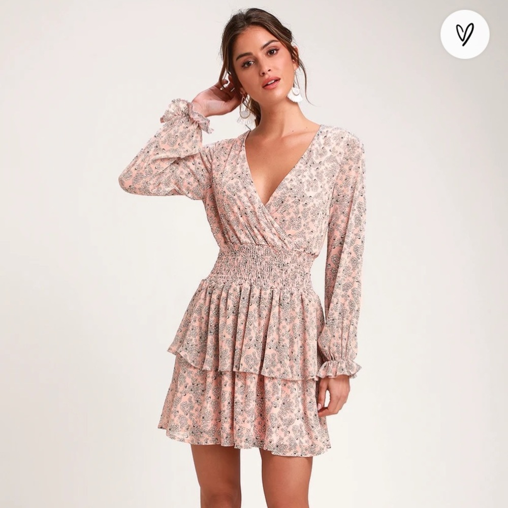 Lulus floral tiered dress